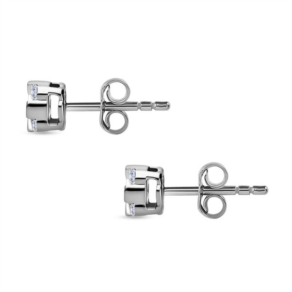 LUXURIANT SI-GH Labor Diamant Ohrringe, 925 Silber rhodiniert - 0,50 ct. image number 3