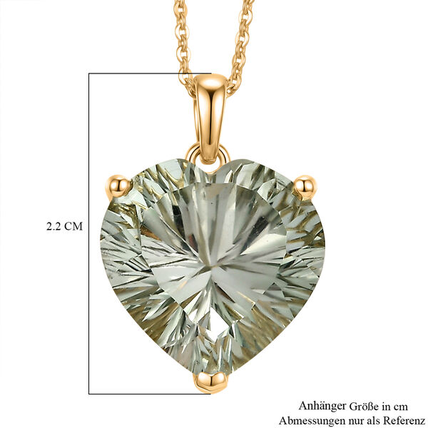D'Joy AA Prasiolith Anh&auml;nger mit 50cm Kette - 9,60 ct. image number 5