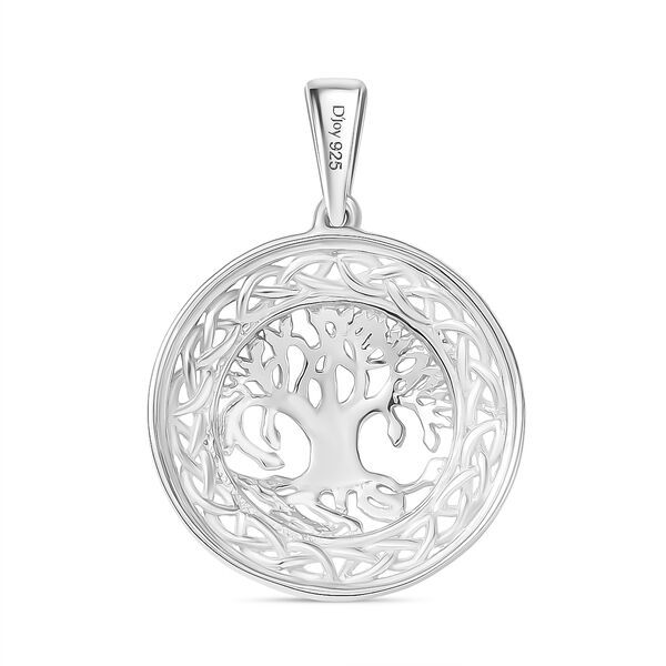 D joy Moissanit Anh&auml;nger 925 Silber platiniert und vergoldet image number 5