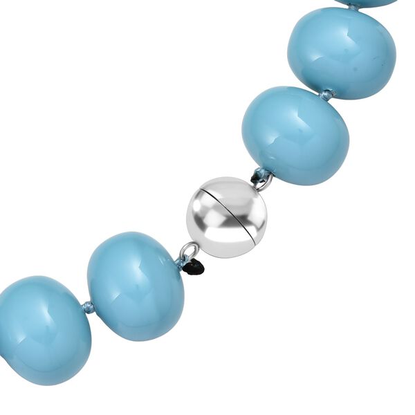 Sleeping Beauty t&uuml;rkisfarbene Muschelkernperle 50cm Halskette image number 5