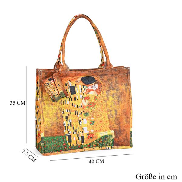 2er Set Shopper und Geldb&ouml;rse - Der Kuss Gem&auml;lde image number 6
