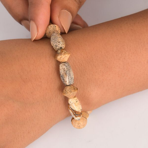 Bild Jasper Armband Flexibel (18 cm), ca. 94.00 ct image number 3