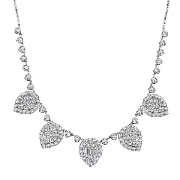 LUXURIANT DIAMOND - Lab Grown Diamant SI1 Halskette ca. 45 cm 925 Silber Silber (10-15 Werktage Lieferzeit) ca. 6.75 ct