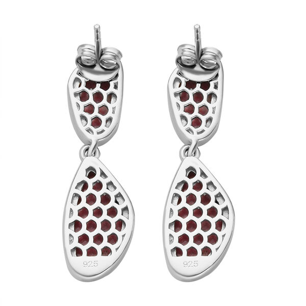 Norwegische Thulit-Ohrringe, 925 Silber platiniert ca. 14.71 ct image number 4