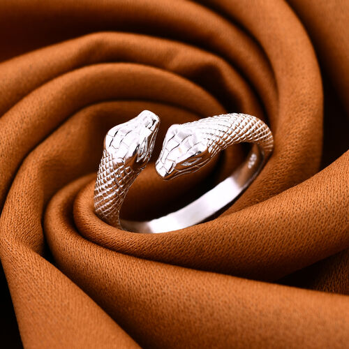 Royal Bali Kollektion - Bypass Ring in 925 Silber image number 1