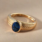 Ceylon Farbe Quarz Ring 925 Silber vergoldet  ca. 1,41 ct image number 1