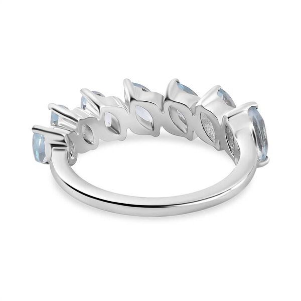 Himmelblauer Topas Ring 925 Silber rhodiniert (Größe 21.00) ca. 2,18 ct image number 6