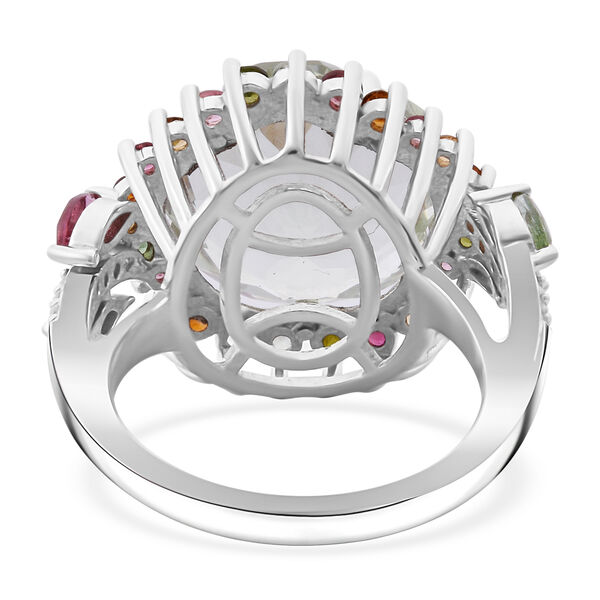 AA Prasiolith, Multi-Turmalin und Zirkon Ring - 11,38 ct. image number 5