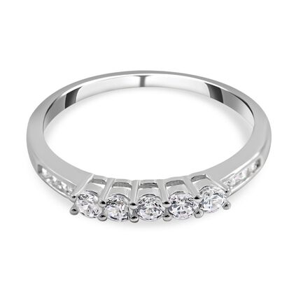 LUSTRO STELLA - Weißer Zirkonia-Ring, 925 Silber rhodiniert - 1,35 ct.