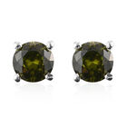 3er-Set Simulierter Peridot Ring, Ohrstecker und Anhänger 925 Silber ca. 0,66 ct image number 5