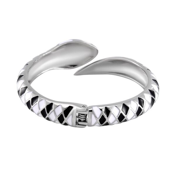 Designer Stil - emaillierter Schlangen Armreif, ca. 18 cm ca. 32,00g image number 4