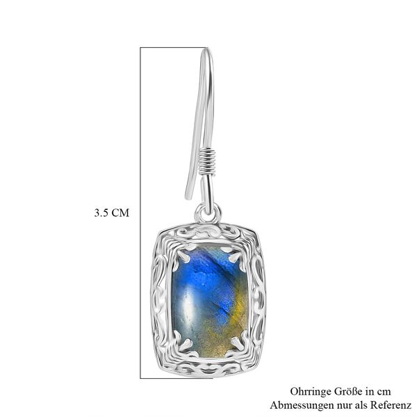 D'Joy AAA Labradorit Ohrringe 925 Silber rhodiniert ca. 8.60 ct image number 6