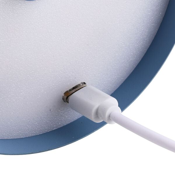 Wiederaufladbare, dimmbare Metall-Tischlampe, 11x38cm, Blau image number 7