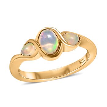 Nat&uuml;rlicher, &auml;thiopischer Welo Opal-Ring - 0,51 ct.