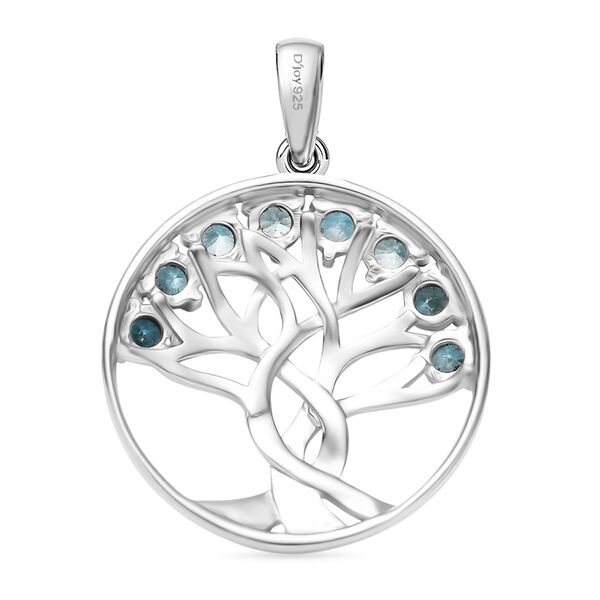 D'Joy Blauer Zirkon Anh&auml;nger 925 Silber rhodiniert ca. 1.35 ct image number 5