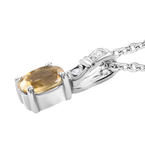 3er Set, Citrin Ohrringe, Armband, Anhänger mit Kette, Edelstahl, ca. 7.28 ct image number 8