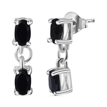 Schwarze Spinell Ohrringe - 0,86 ct.
