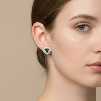 D'Joy Paraiba Moissanit und Moissanit Ohrringe - 1,27 ct.