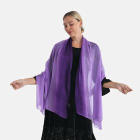  LA MAREY signature 100% silk scarf110*180cmweight:40gcolor:purpleMaterial:100% Mulberry silk