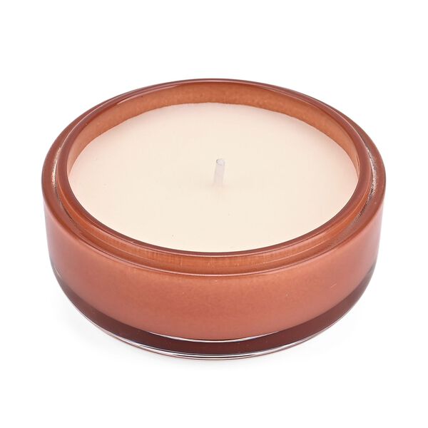 LIVMORE - Duftkerze im Glas mit Bienenmotiv, Oudh und Sandelholz, 120 g, Karamell image number 3