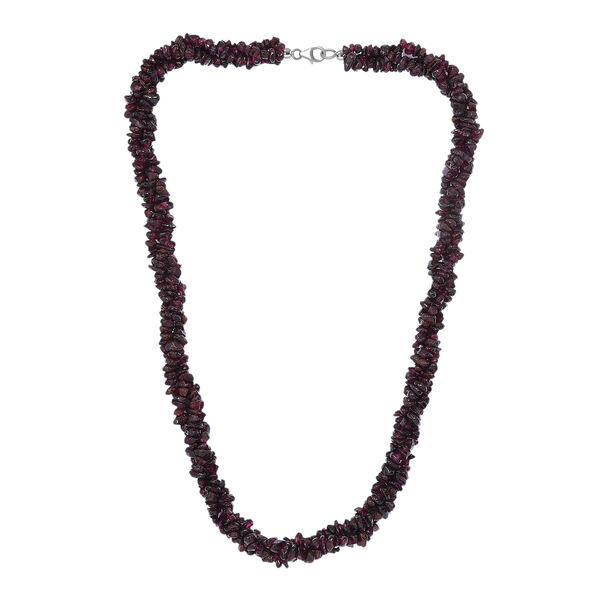 Rote Granat Halskette, 50 cm - 370 ct. image number 3