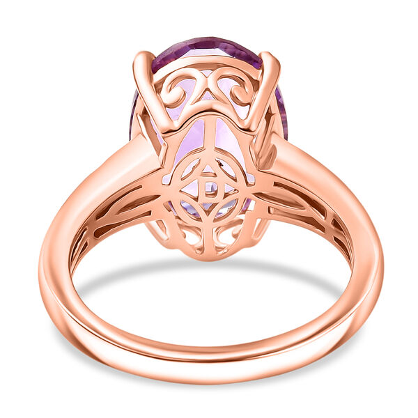 D'Joy AAA Rose De France Amethyst und Diamant Ring - 5,46 ct. image number 5