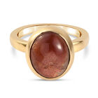 Sonnenstein Ring, 925 Silber vergoldet  ca. 4,85 ct image number 0