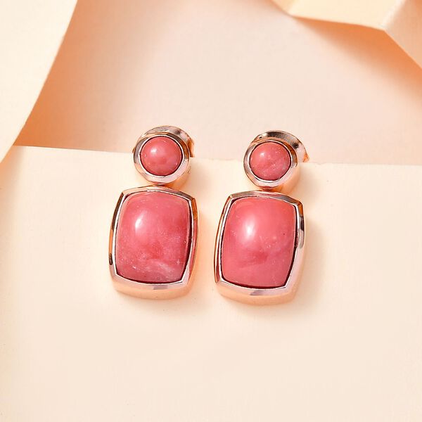 AAA Oregon Pfirsich Opal Ohrringe - 3,59 ct. image number 2