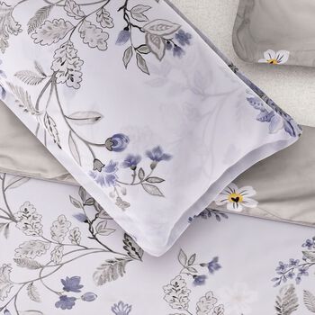 6-teiliges Bettbezug Set, 2 Bettbez&uuml;ge, 4 Kissenbez&uuml;ge, wei&szlig;