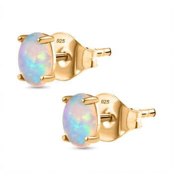 AA Nat&uuml;rliche, &auml;thiopische Welo Opal Ohrringe - 0,66 ct.