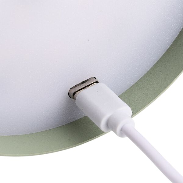 Wiederaufladbare, dimmbare Metall-Tischlampe, 11x38cm, Gr&uuml;n image number 7