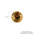 120 Facetten Citrin Ohrringe, 925 Silber Gelbgold Vermeil ca. 4.14 ct image number 4