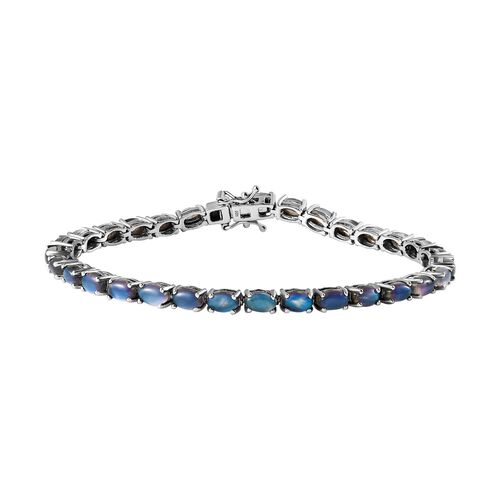 Aurora Mondstein Armband ca. 20 cm 925 Silber platiniert ca. 16.74 ct image number 0