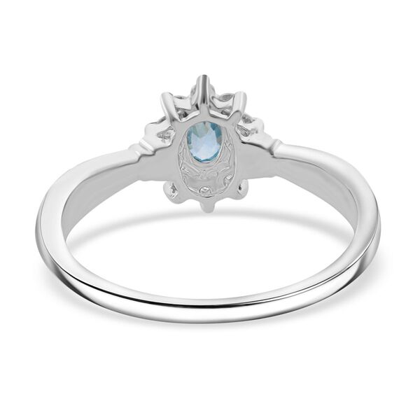 D'Joy AA blaues Zirkon und Moissanit Schmuckset - 1,14 ct. image number 4