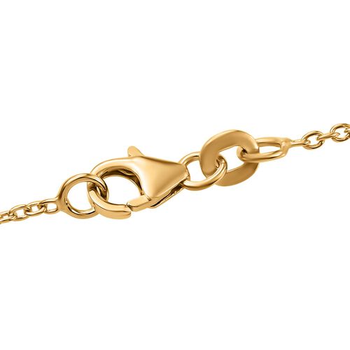 LUXURIANT DIAMOND - Lab Grown Diamant SI-GH Anhänger mit Kette, 925 Silber 750 Gelbgold Vermeil ca. 0.15 ct image number 6