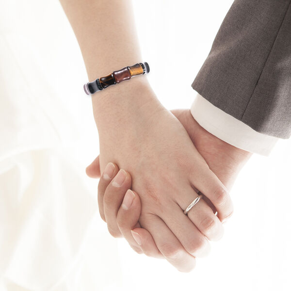 Mehrfarbiges Tigerauge flexibel Armband ca. 18-19 cm lange 149.75 ct image number 2