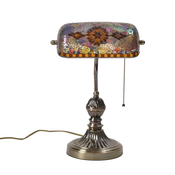 Mosaik Tischlampe, mehrfarbig