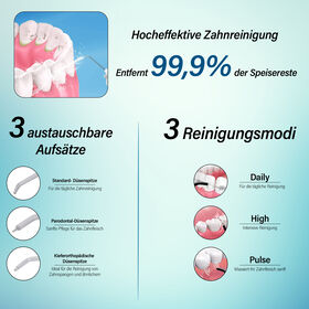 Beautech -  Wasserflosser mit 3 Ersatzdüsen