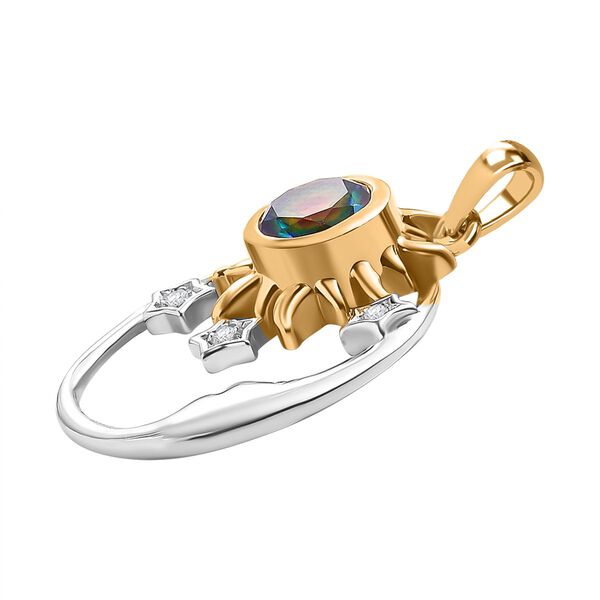 Nebel Quarz und Zirkon Anh&auml;nger - 1,49 ct. image number 3