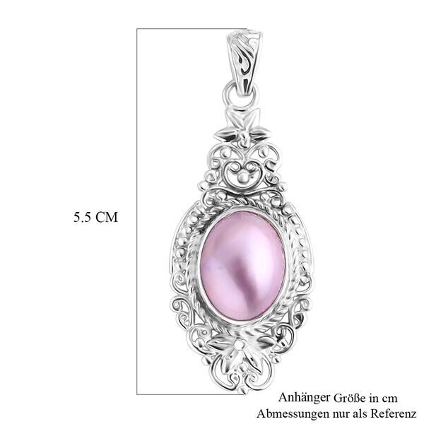 Rosa Mabe Perle (16x12 mm) Anhänger 925 Silber image number 5