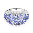 D'Joy Tansanit Ring 925 Silber rhodiniert (Größe 18.00) ca. 2,90 ct