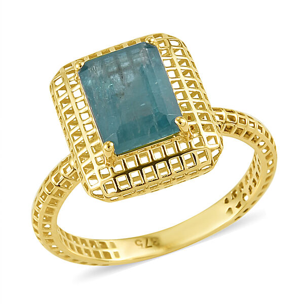 MIRAGE COLLEKTION Blaugr&uuml;ner Grandidierit Ring 375 Gelbgold image number 4