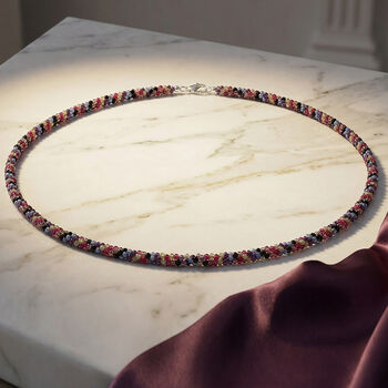 Multi-Edelstein-Halskette, 45 cm - 100 ct.