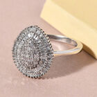 Diamant Ring 925 Silber platiniert  ca. 0,50 ct image number 1
