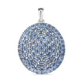 Himmelblauer Topas Anhänger, 925 Silber rhodiniert, ca. 17.79 ct