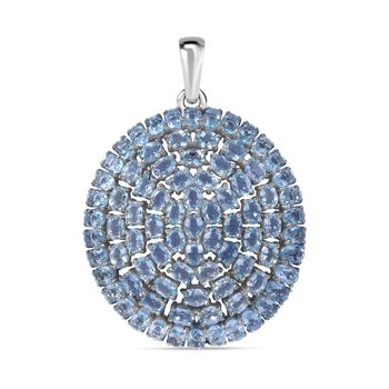 Himmelblauer Topas Anh&auml;nger, 925 Silber rhodiniert, ca. 17.79 ct
