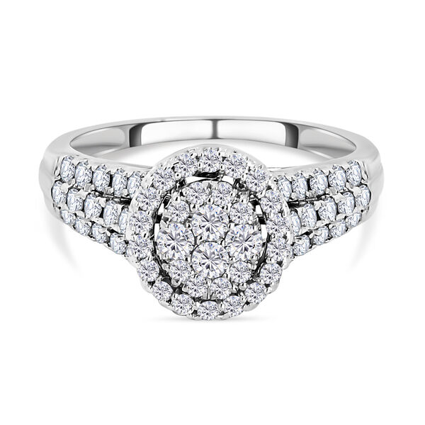 New York Kollektion - Weißer Diamant I1 G-H Ring, 585 Weißgold, (Größe 19.00) ca. 1.00 ct image number 0