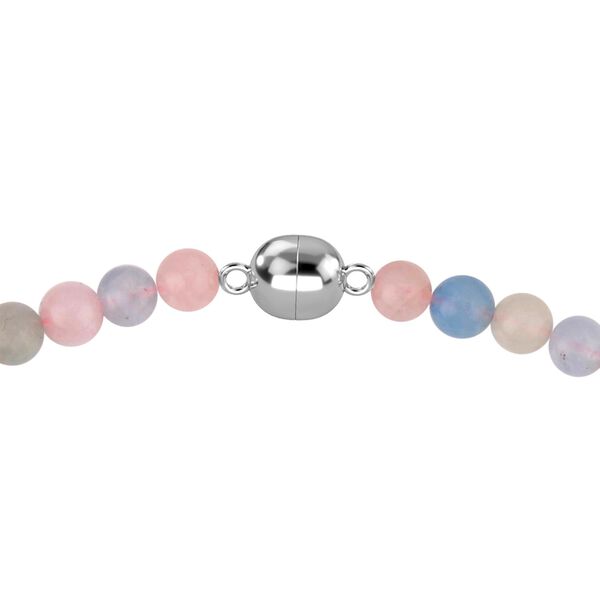 Runde, mehrfarbige Beryll-Perlen-Halskette image number 4