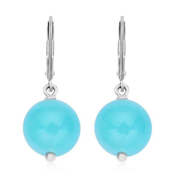 Amazonit Ohrringe, 925 Silber rhodiniert ca. 11,65 ct