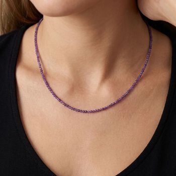 Afrikanische Amethyst 45+5cm Halskette - 15,71 ct.